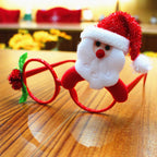 Set of festive Christmas party glasses celebration theme
