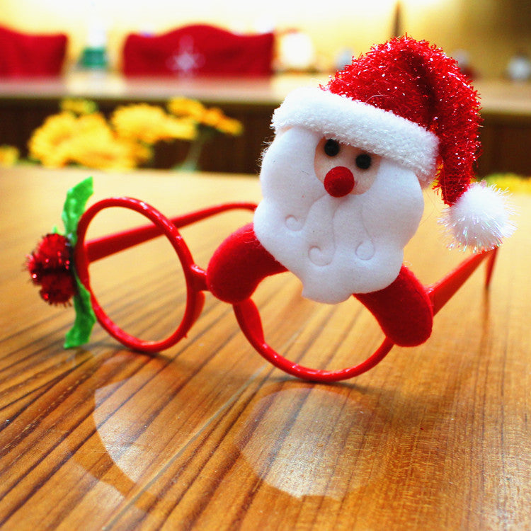 Set of festive Christmas party glasses celebration theme