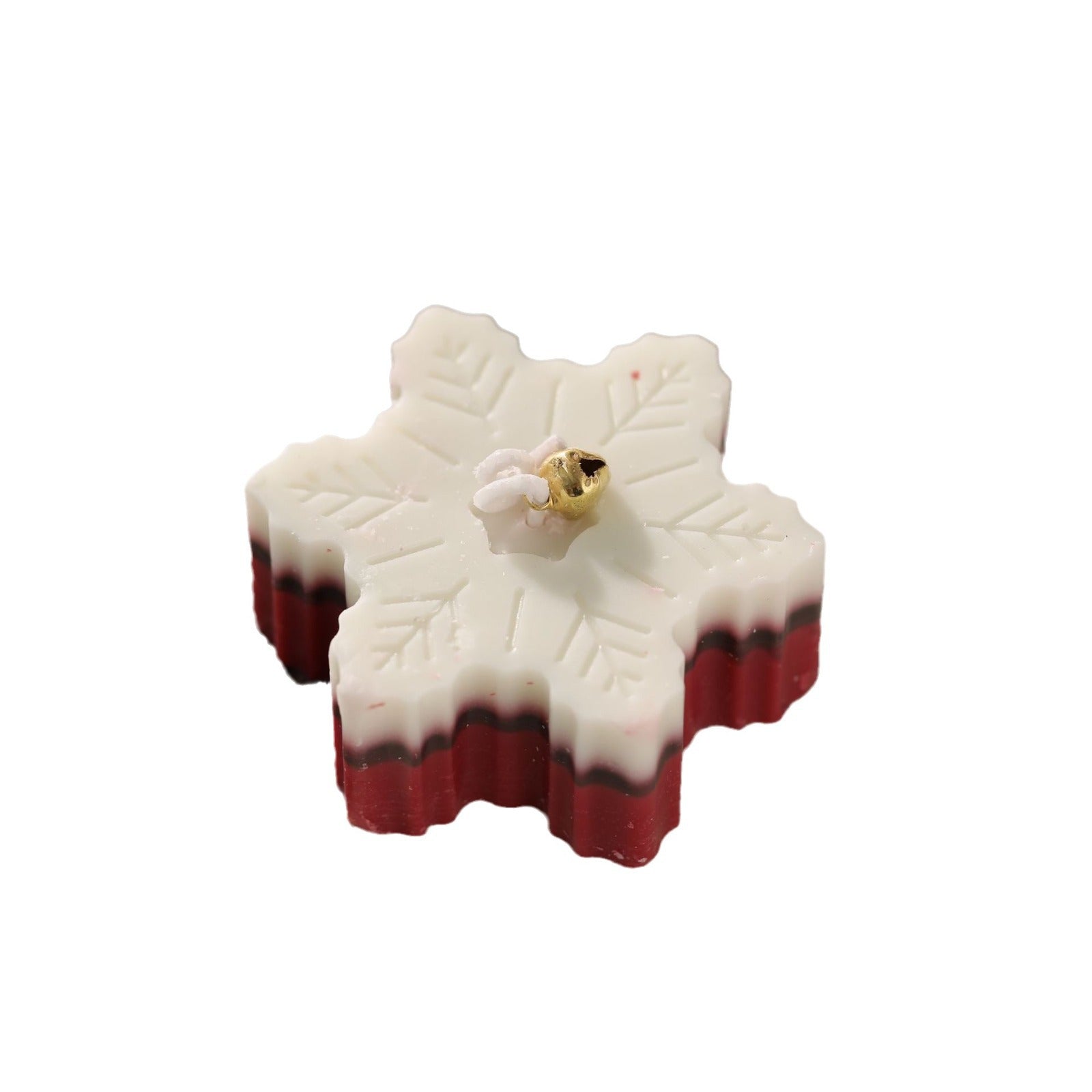 Wine red gear cylinder candle for Advent season atmosphere