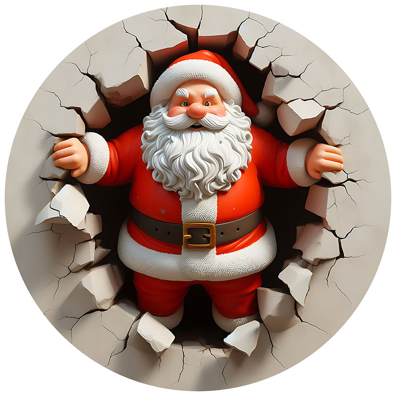 Festive Santa Claus ornament adding holiday cheer to Christmas decor