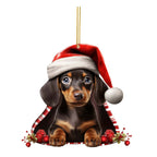 Lightweight acrylic dog pendant Christmas decoration