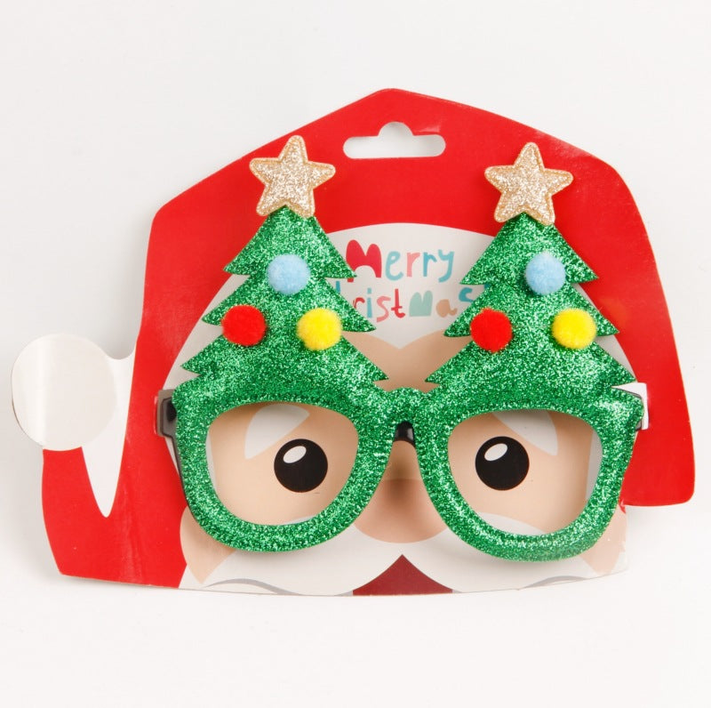 Christmas Party Glasses - Festive Holiday Dress Up Props - Christian Home Decor