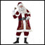 Santa Christmas costume for adults in classic red and white festive design
