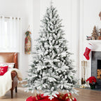 Minimalist decorated tree showcasing classic green PVC branches and ornaments
