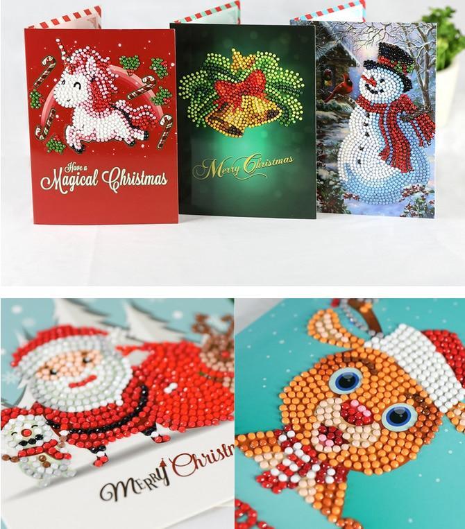 Diamond Painting Christmas Greeting Card - Christian Home Decor