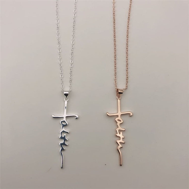Copper cross pendant detail showing craftsmanship and finish