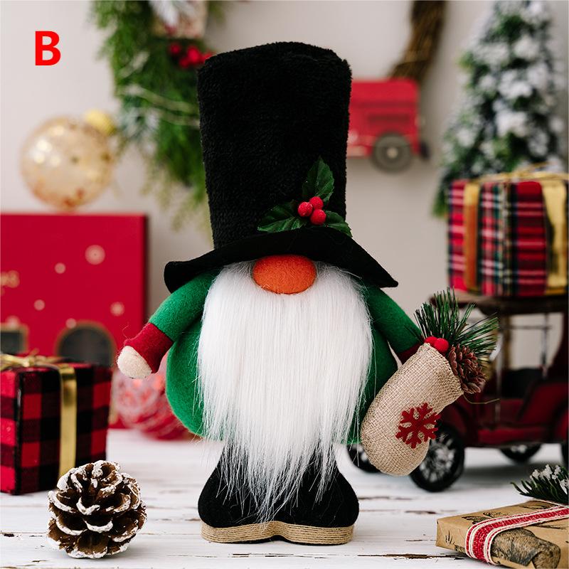 Charming Christmas dwarf doll as festive seasonal home decor