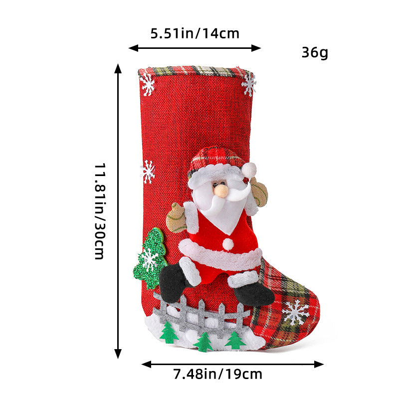 Cozy cloth Christmas ornament with warm seasonal charm for home