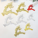 PVC Christmas decoration featuring woodland elk design