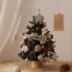 Compact 40cm PE Christmas tree with lights ideal for tabletops and mantles