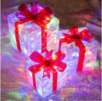 Glowing Christmas Gift Box collection for Christmas home decoration