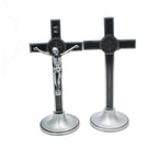 Compact cross figure for desktop or shelf religious display