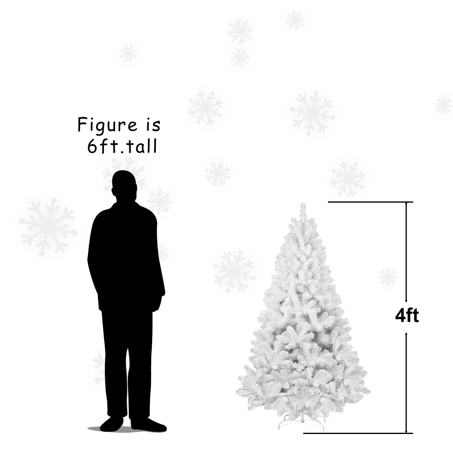 Stacked or unassembled PVC Christmas Tree showing structure
