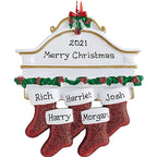 Warm and festive reindeer family decor piece