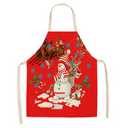 Christmas Day Apron hanging ready for seasonal baking and cooking use