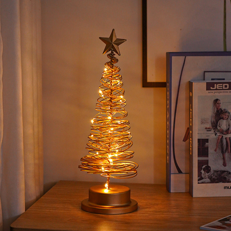 White LED Christmas tree light ornament for mantelpiece decoration
