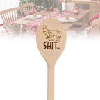 Charming wooden Christmas spoon decorative piece for holiday gifting