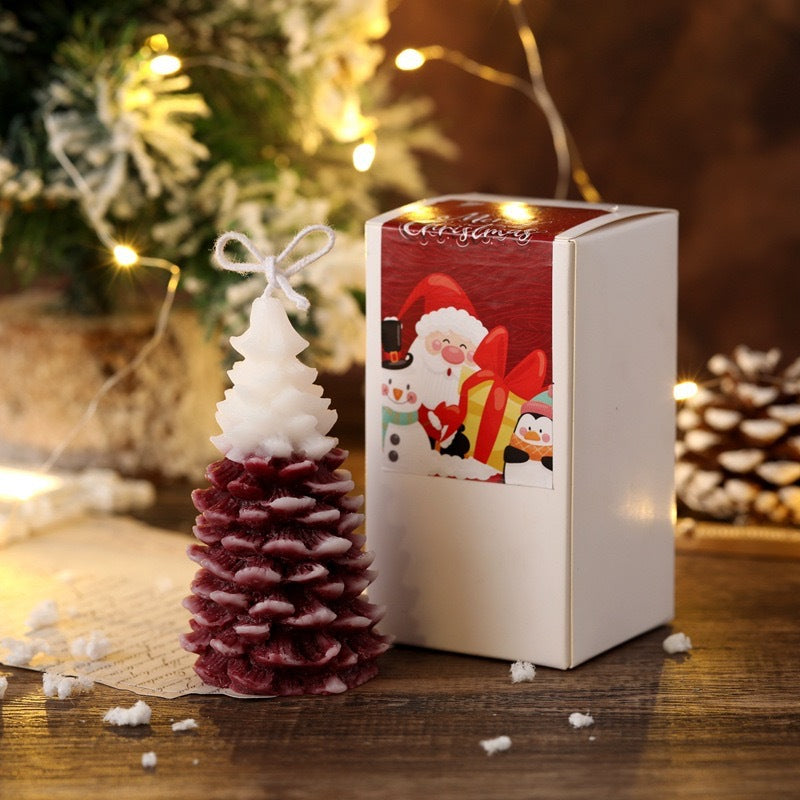 Wine Red Christmas Aromatherapy Candle - Christian Home Decor