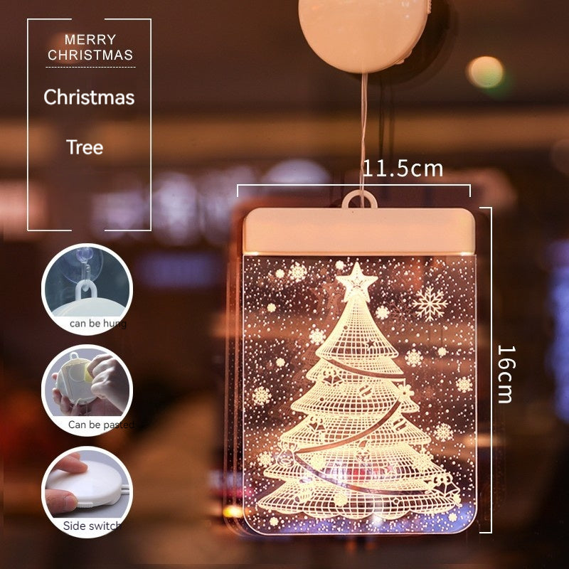 Ambience pendant light featuring Christmas motifs for home holiday display