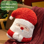 Cozy Christmas tree pillow with plush fabric for holiday comfort and decoration