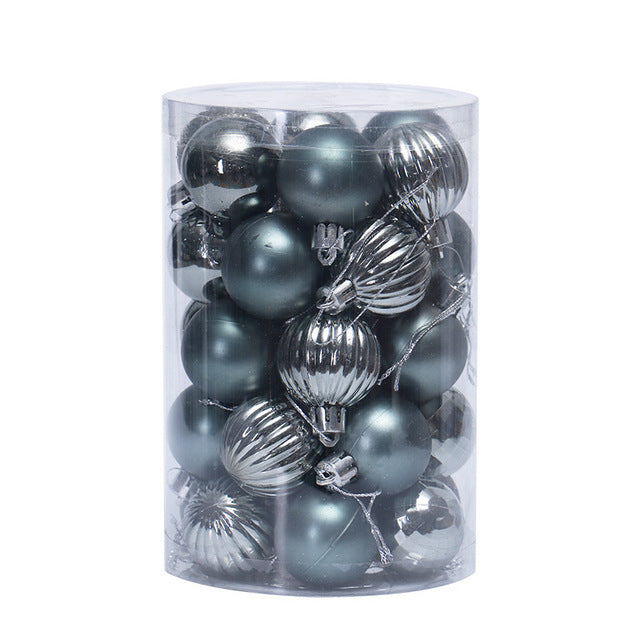 34-Piece Christmas Ball Ornament Set - Christian Home Decor