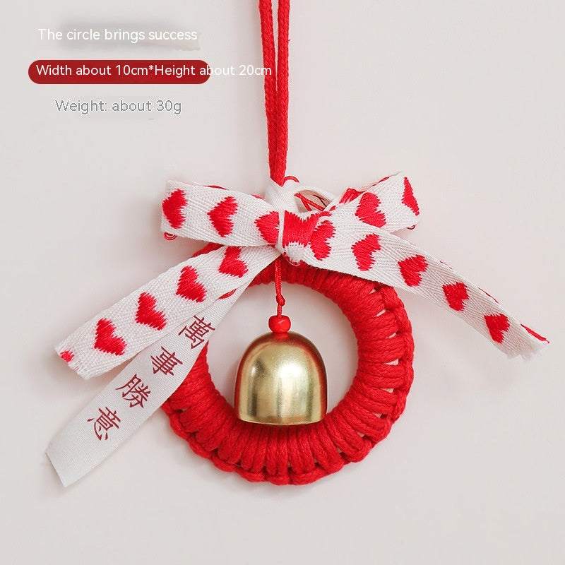 Nordic-style Christmas bell ornament for festive home decor