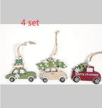 Wooden pendant with Christmas tree motif for Christian celebration