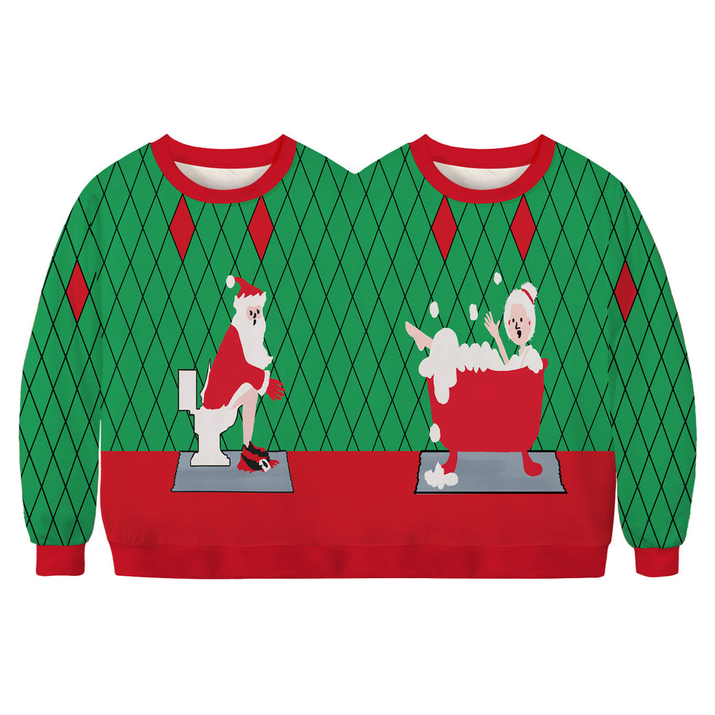 Religious Christmas hoodie featuring warm fabric