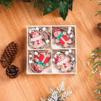 Christmas Pendants Box Featuring Gingerbread Man Ornaments - Christian Jewelry