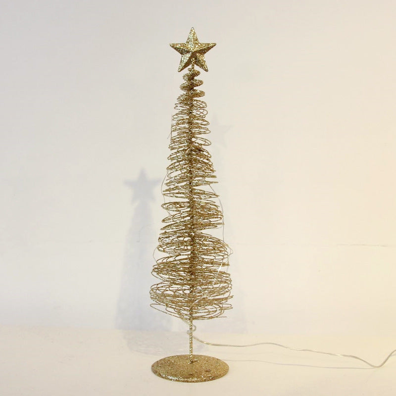 Faith-inspired Christmas tree ornament in blue with soft light effect