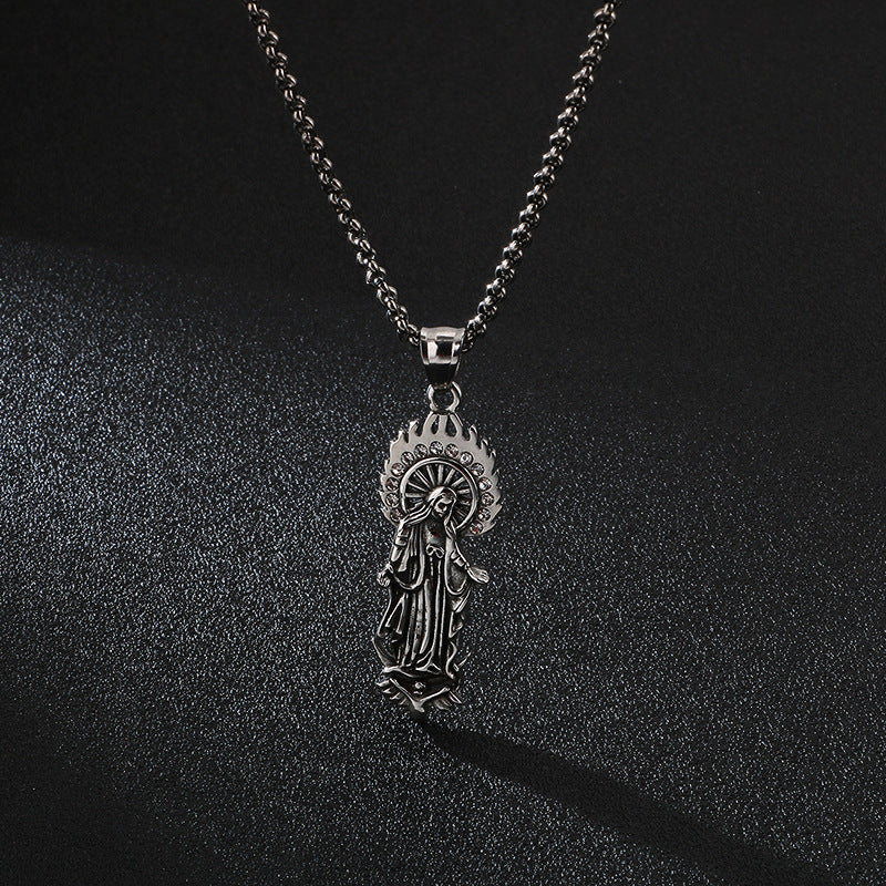 Catholic Virgin Mary pendant accessory for faith and devotion