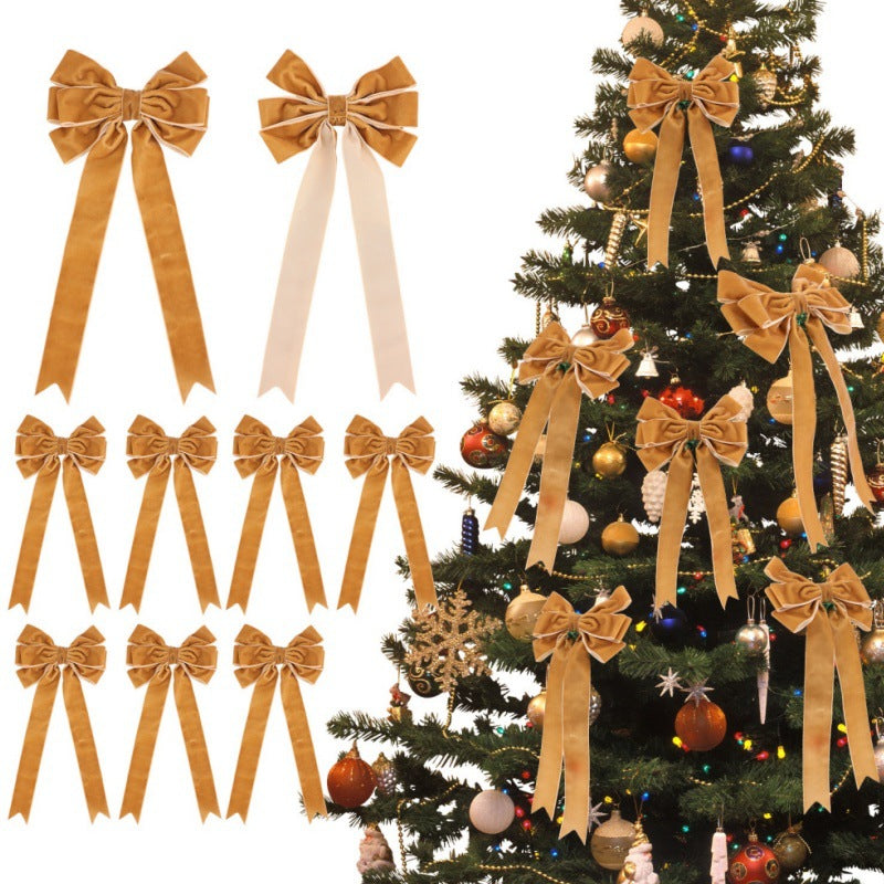 Christmas Tree Bowknot Garland Pendant showing intricate bowknot and garland texture