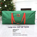 Close-up of handle stitching on black storage bag