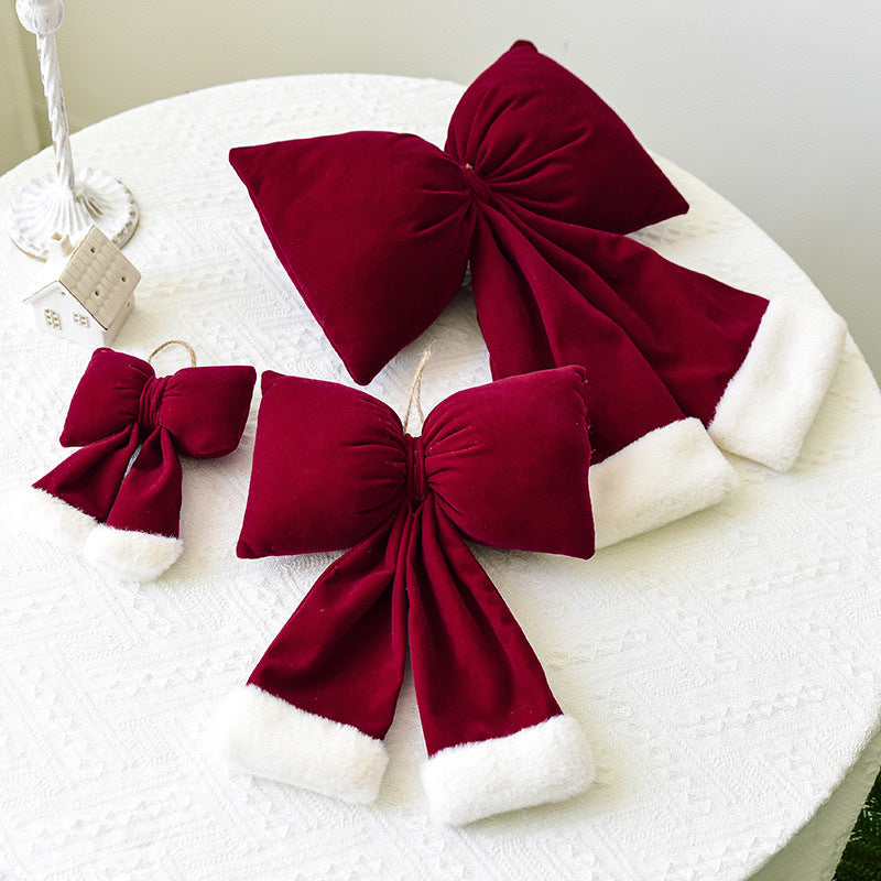 Holiday bow decoration for home display