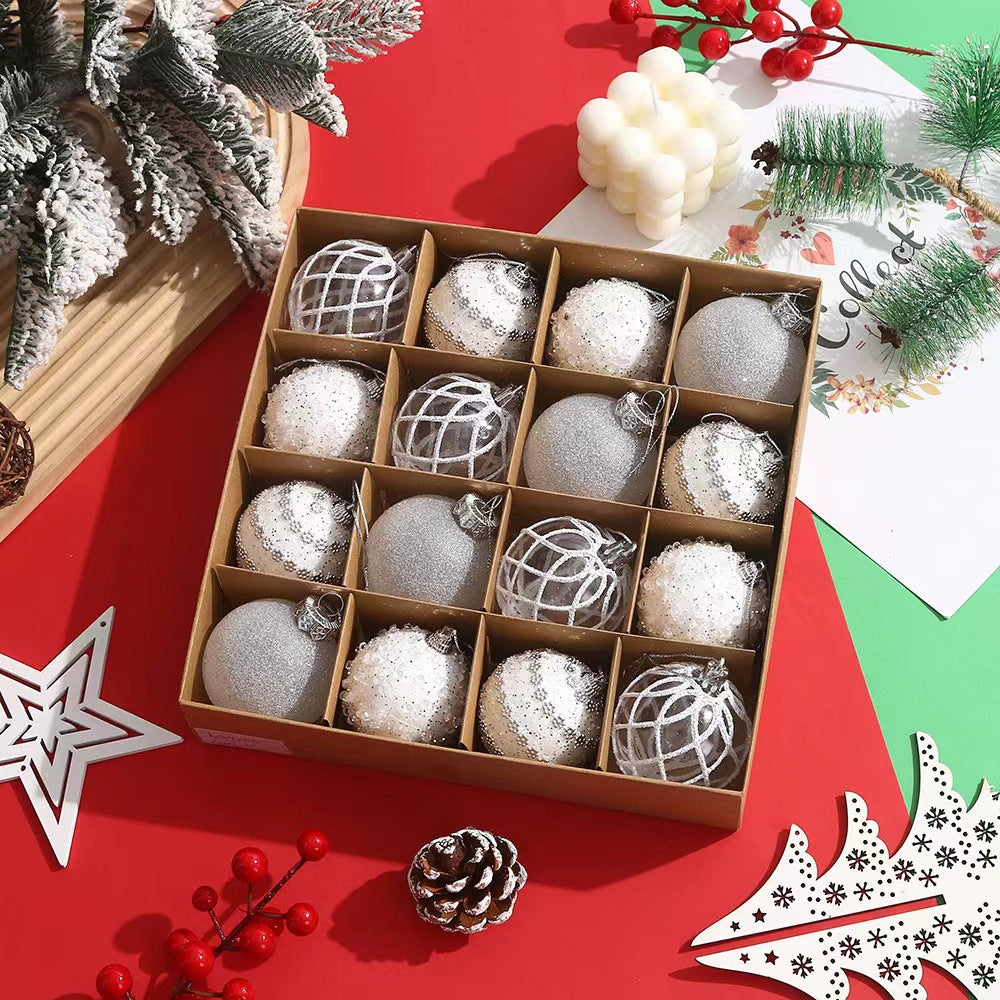 White sky blue Christmas ornament ball for tree