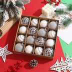 White sky blue Christmas ornament ball for tree