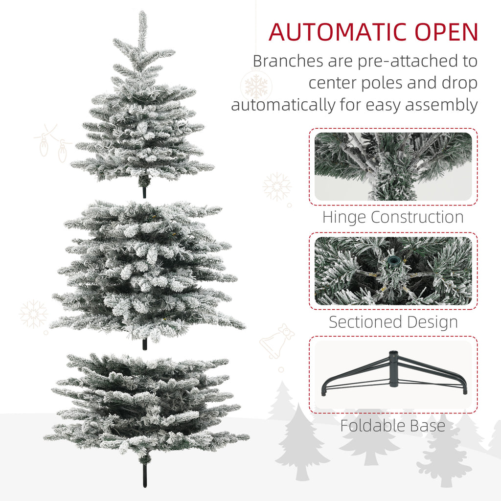 Christmas tree with multicolor LED lights glowing warmly