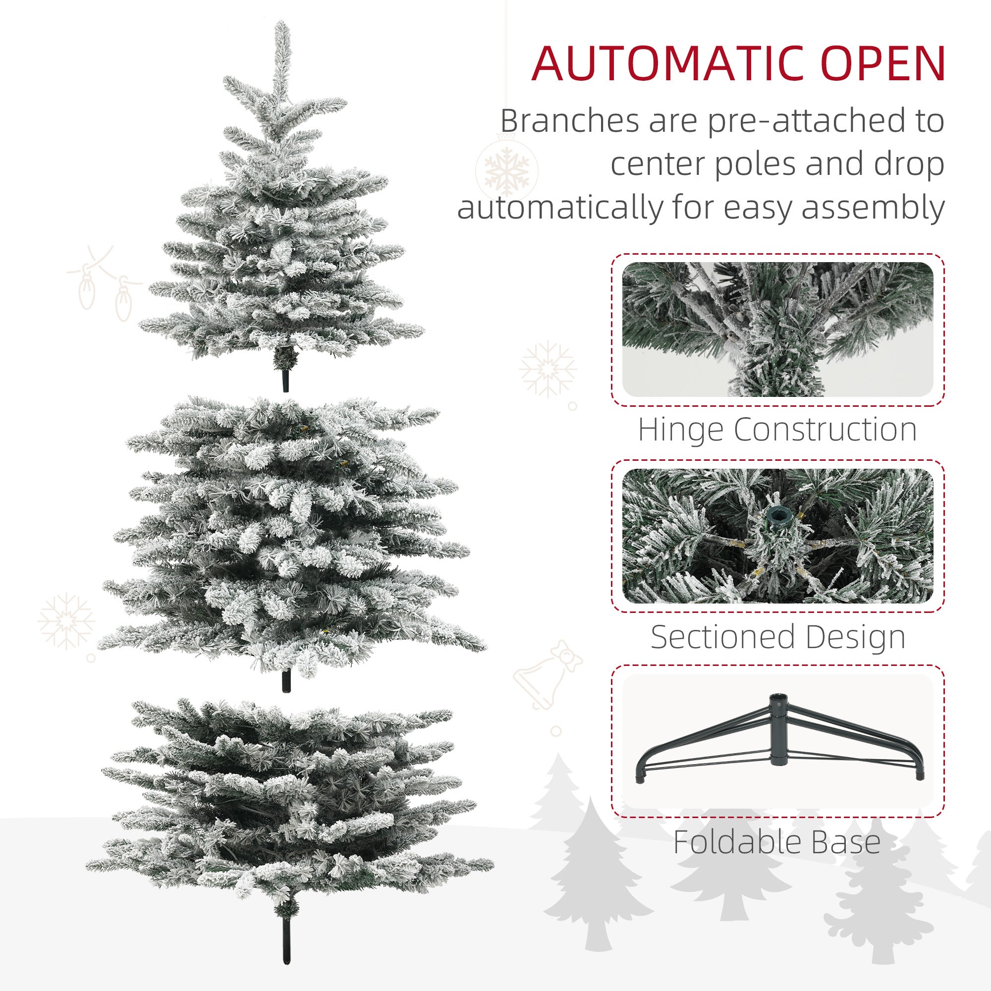 Christmas tree with multicolor LED lights glowing warmly