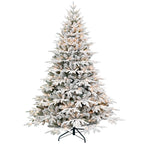 Pre-lit tree with warm white lights for Christmas ambiance