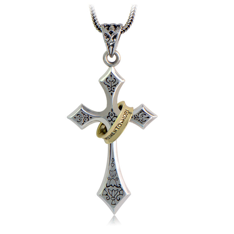 Retro style cross pendant for men and women