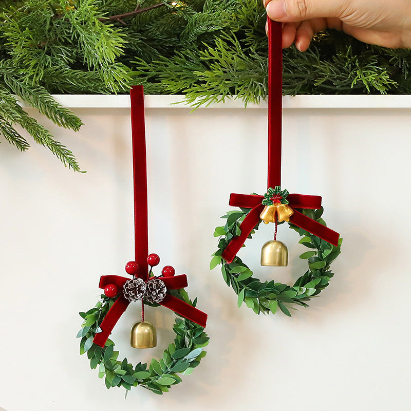 Festive bell garland ornament showcasing European American holiday style