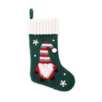 Set of embroidered Christmas stockings for holiday gift presentation