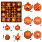 Christmas ornament ball set with modern minimalist style for home decor