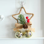 Star bell Christmas ornament styled as festive home decor accent piece