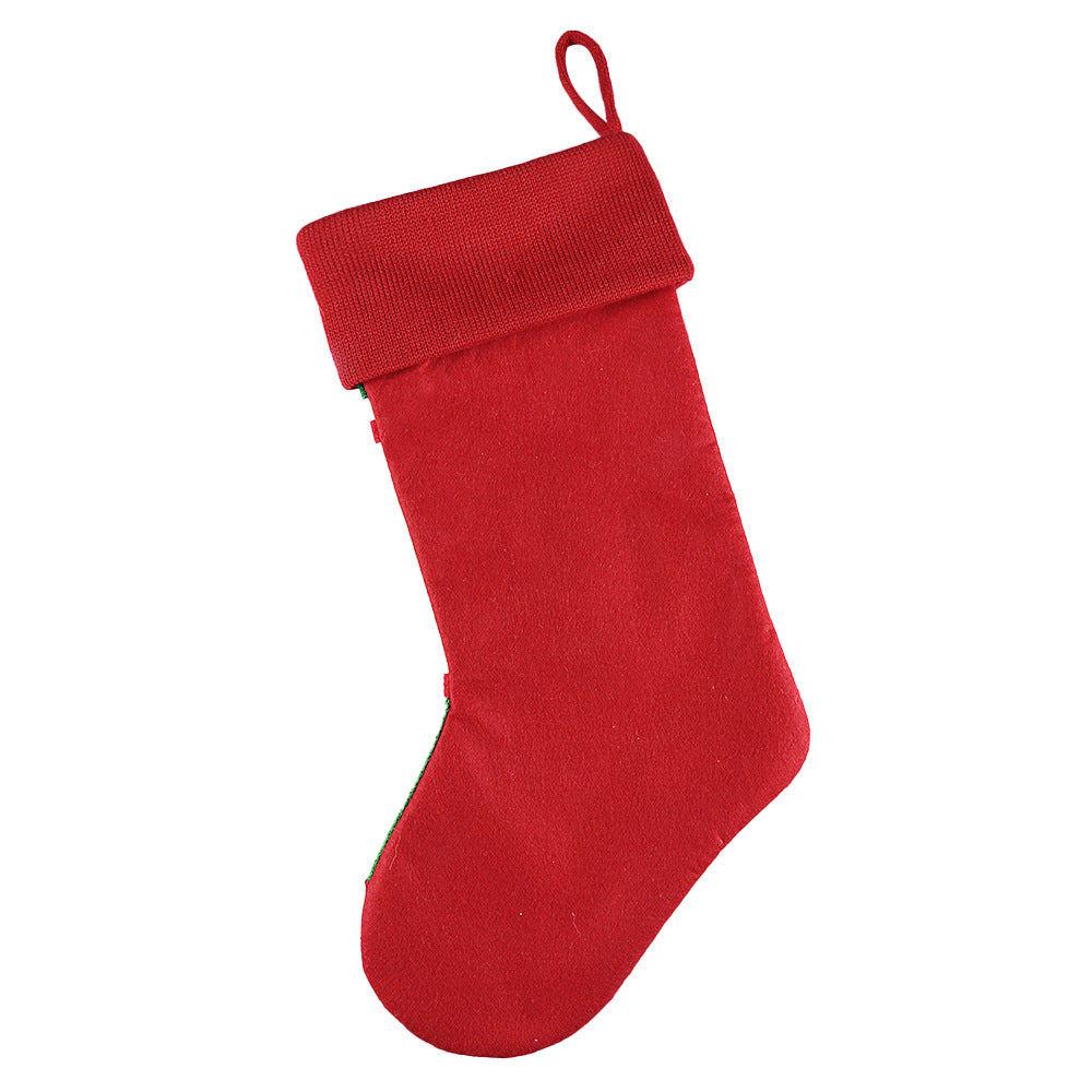 Christmas Stocking Gift Bag - Festive Holiday Sock Carrier Secondary image