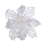 Christmas flower with powder finish for holiday celebrations