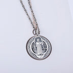 Vintage S925 Sterling Silver Jesus Cross Pendant with vintage detailing and classic silhouette