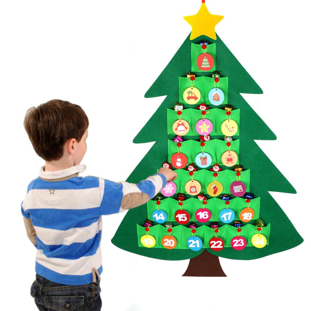 Soft felt holiday decoration featuring Christmas tree design