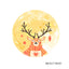 Christmas moon wall sticker decal for festive bedroom decoration