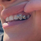 Holiday tooth socket piece in three metallic finishes